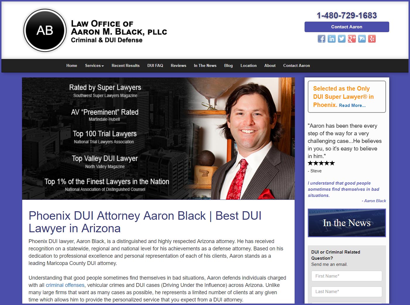 Attorney / Lawyer Website